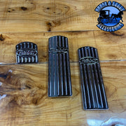 RZ-PS3-PBBAC Peterbilt Style Solid Billet Aluminum Pedal Set of 3 with Peterbilt Cut Out (379,389,359) Rosy Brown