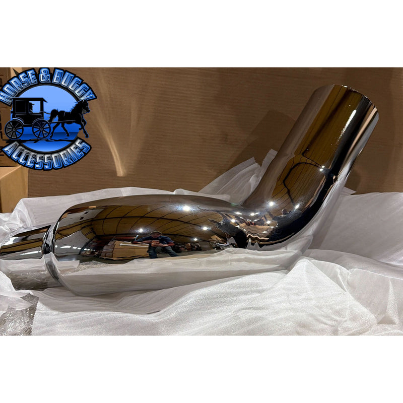 #14ZPBX-R13807050CP 7'' REDUCED TO 5'' EXHAUST ELBOW; RIGHT SIDE