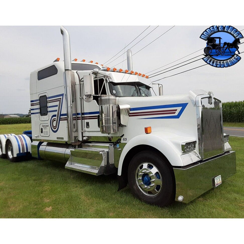 Rollin low Kenworth reverse bowtie 11X7" visor Curve windshield #2012