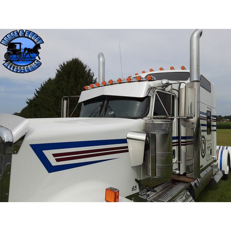 Rollin low Kenworth reverse bowtie 11X7" visor Curve windshield #2012