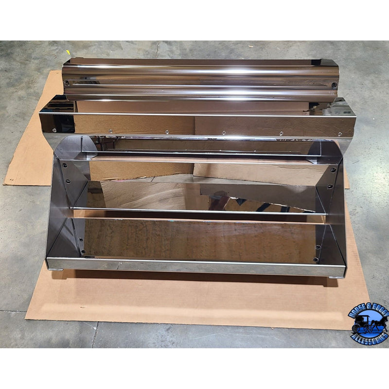 Kenworth Custom Universal 304 stainless stepboxes (Choose size & style) Includes steps