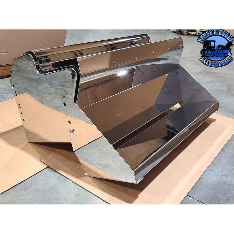 Kenworth Custom Universal 304 stainless stepboxes (Choose size & style) Includes steps