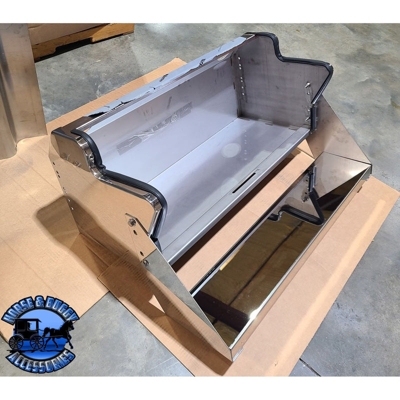 Kenworth Custom Universal 304 stainless stepboxes (Choose size & style) Includes steps