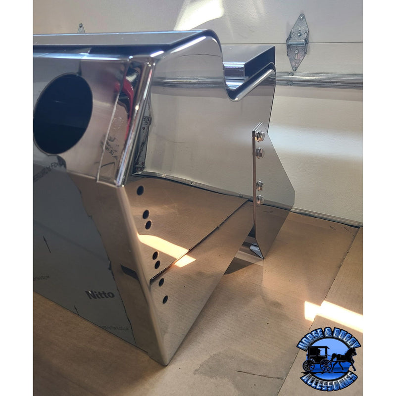 Kenworth Custom Universal 304 stainless stepboxes (Choose size & style) Includes steps