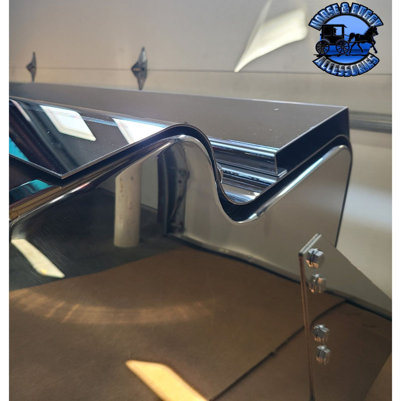 Kenworth Custom Universal 304 stainless stepboxes (Choose size & style) Includes steps
