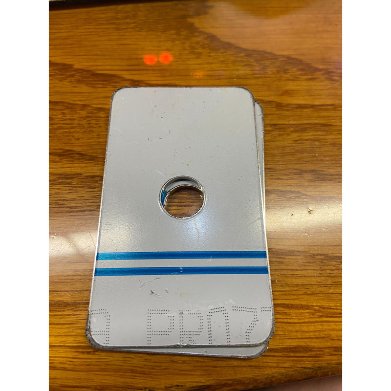 SZ-KWTURNSIGNAL KENWORTH TURN SIGNAL HOOD DELETE CUT FROM 14 GA SS 304 #8 sold by the piece Saddle Brown