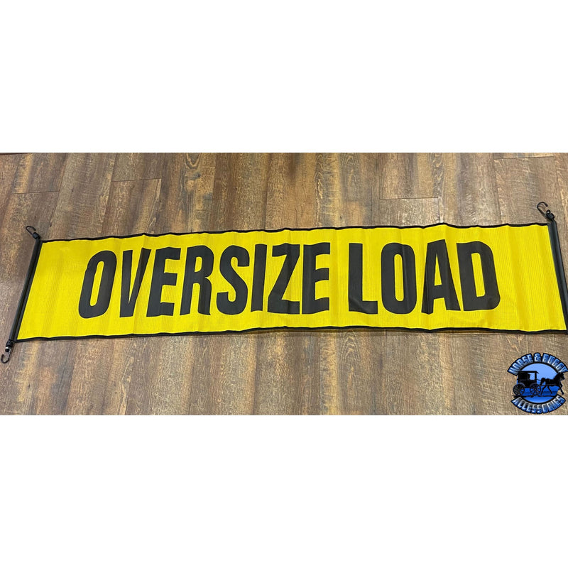HDOLSPTP Heavy Duty Easy Hook Oversize Load Sign, 18" X 84" Dark Khaki