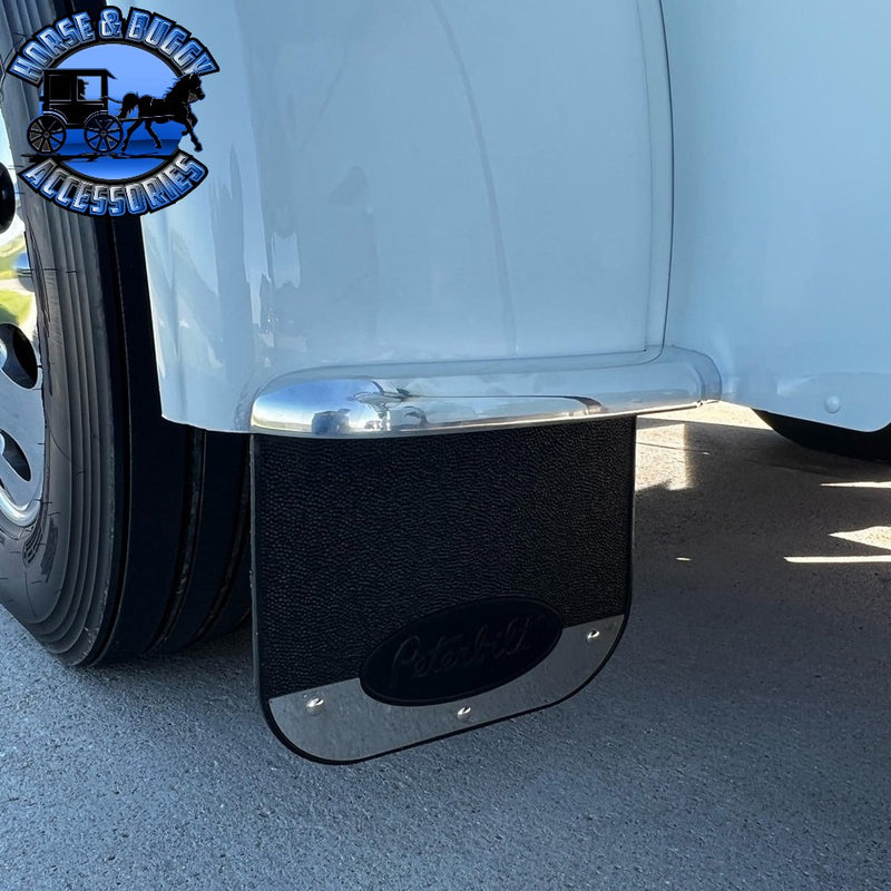 IC189001-14 Peterbilt front mudflap weights rounded style