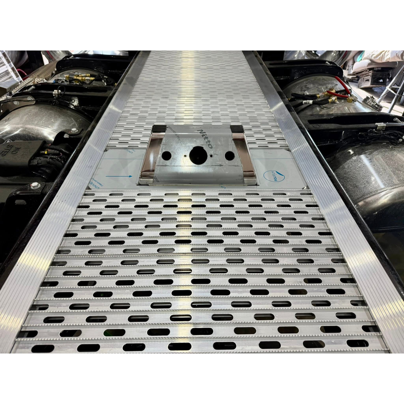 #15413 Inline deck plate Stainless box (For Merritt deck plate systems) airline Dark Gray