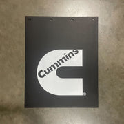3/8'' RUBBER MUDFLAP CUMMINS LOGO (Choose Color) (24'' X 30'') Mud Flap WHITE CUMMINS LOGO (24" X 30") Dim Gray