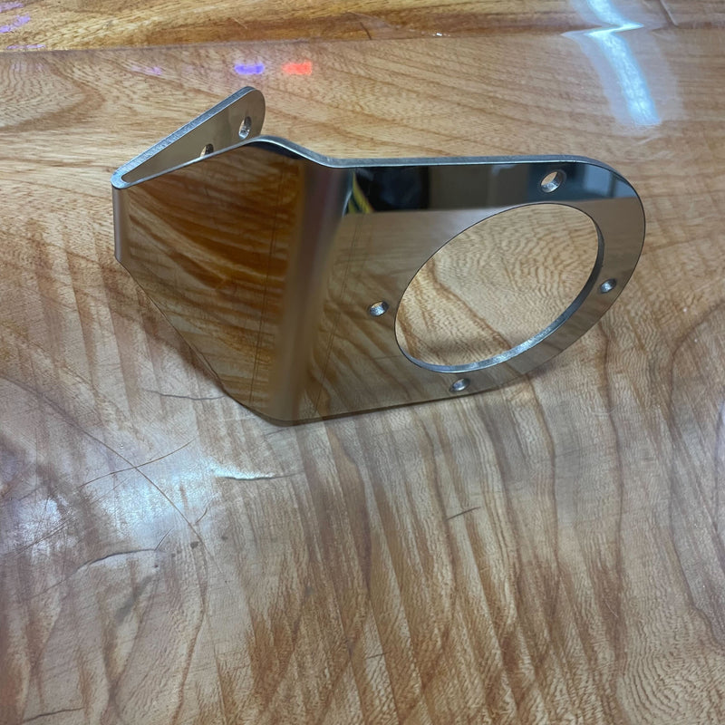 Blank no logo angled watermelon mirror bracket; 304ss (sold individually) #ss-1003bln Slate Gray