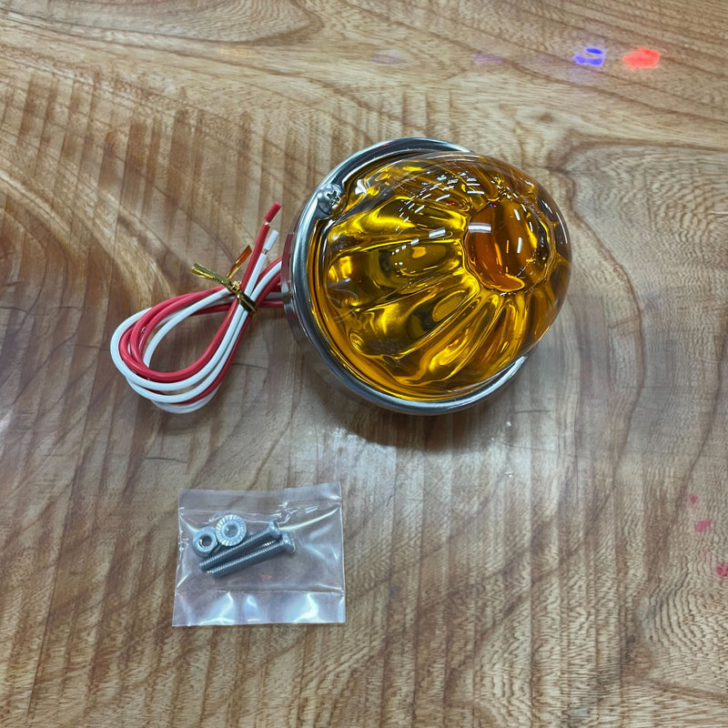 "Super Sealed" Twist Lock Watermelon Flush Mount Kit - 2 Wire 1156 (Choose Lens Color) watermelon glass lens Amber Slate Gray