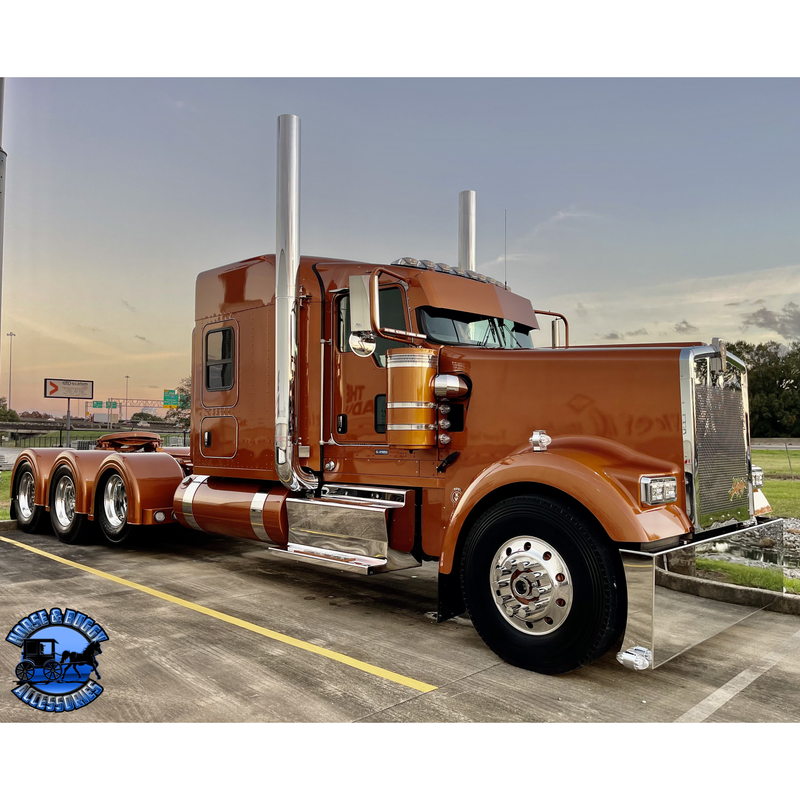 #kww18-ak85cp 2018+ Kenworth (patented ak lite) 8" reduced to 5" def hookup kit(with step box covers)