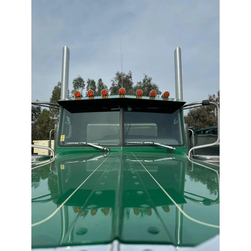 #GGE1 Peterbilt 379/389 304 Polished Stainless Steel Peterbilt OEM Replacement Wiper Arm Light Slate Gray