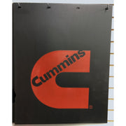 3/8'' RUBBER MUDFLAP CUMMINS LOGO (Choose Color) (24'' X 30'') Mud Flap RED CUMMINS LOGO (24'' X 30'') Dark Slate Gray