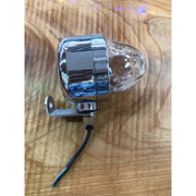 #3157-mirror-kit-cl (Sold in Pairs) Custom Waterproof single face clear lens glass watermelon kit, (3157 Base) Bulb not included, with angle bracket. watermelon glass lens Rosy Brown