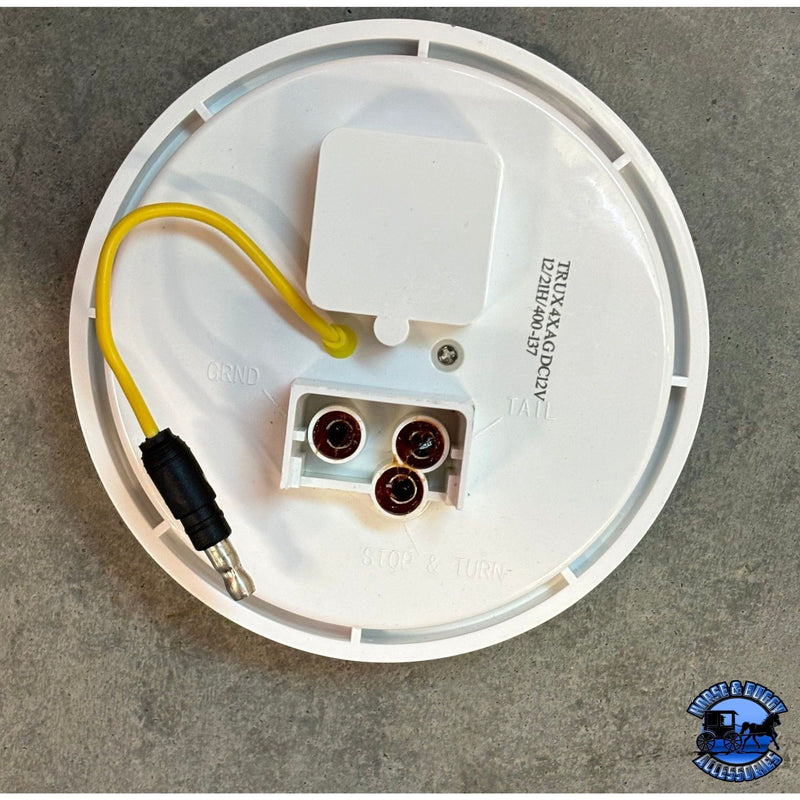 4" Round Trux Dual Revolution LEDs (Choose Style and Color) 4" ROUND Amber to Blue - #TLED-4XAB,Amber to Green - #TLED-4XAG,Amber to Pink - #TLED-4XAPINK,Amber to White - #TLED-4X40AW,Anodized Red to White - #TLED-AX4RW,Red to Amber - #TLED-4X40A,Red to Amber Strobe - #TLED-4X40AS,Red to Blue - #TLED-4XRB,Red to Green - #TLED-4XRG,Red to Pink - #TLED-RPINK,Red to Purple - #TLED-4XRP,Red to White -  #TLED-412X,Red to White - #TLED-4X40,Red to White - #TLED-4X40G | Lock Connector Adapter,Red to White - #TLED-