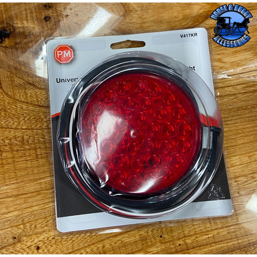 V417KR 4" Red LED Stop/Turn/Tail, Round, 36-Diodes, Red Kit 4" ROUND Sienna