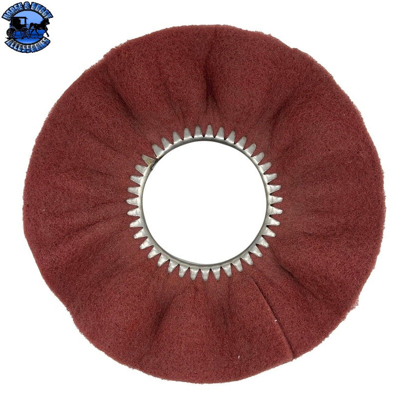 14" Satin Buffing Wheel for Polishing Machines (Choose Center Plate)
