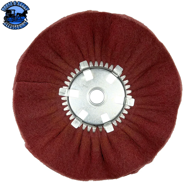 14" Satin Buffing Wheel for Polishing Machines (Choose Center Plate)