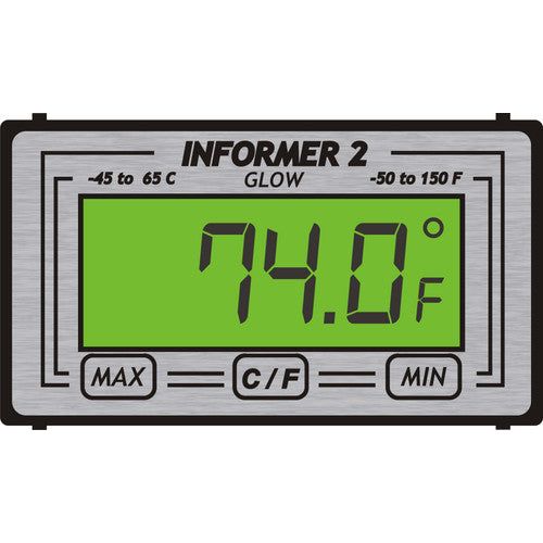 420 INF 2 Glow Temp GAUGE Black