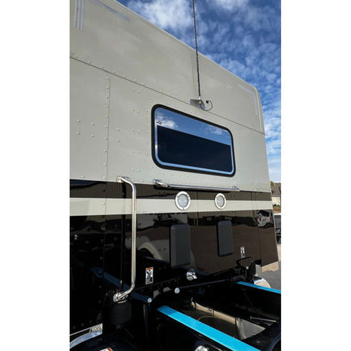 IC180052-14 Rear Window Trim - (5" tall) Fits Peterbilt 589 Day Cabs  18" x 35" WINDOW CHOP TOP Dark Slate Gray