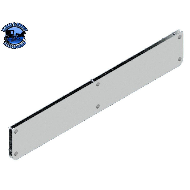 Diseño rectangular de 4" x 24" - Se adapta a solapas de 1/2"-3/4" de espesor
