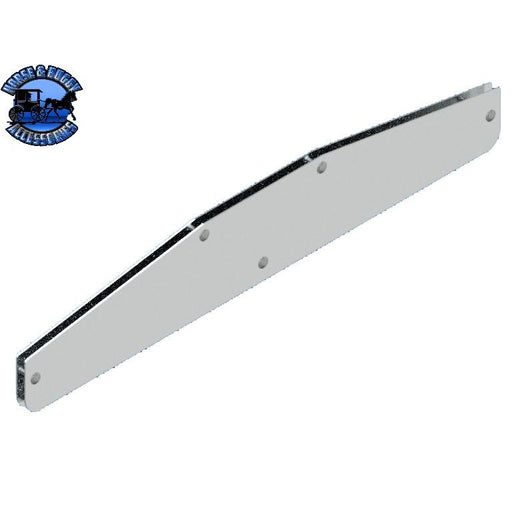 Grand General Top Rear Mud Flap Plate – Chrome 4-Hole Bolt-On Mount For Semi Trucks – GG#30161