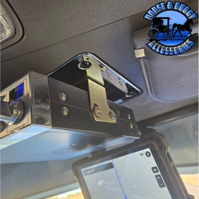 Chrome plastic cb mounting plate for Peterbilt 2006+ #67957