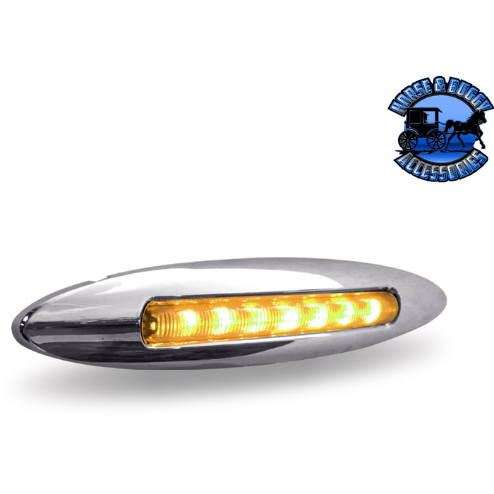 Gray 6" Trux Dual Revolution LEDs (Choose Color and Style) DUAL REVOLUTION Amber to Purple Slim Flatline - 9 Diodes