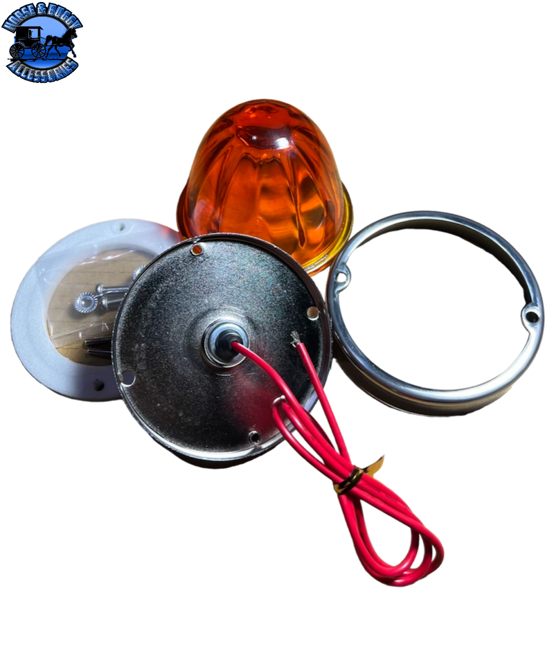 JML-WK1-C Clear Watermelon Glass Lens KIT 1 Wire 1156