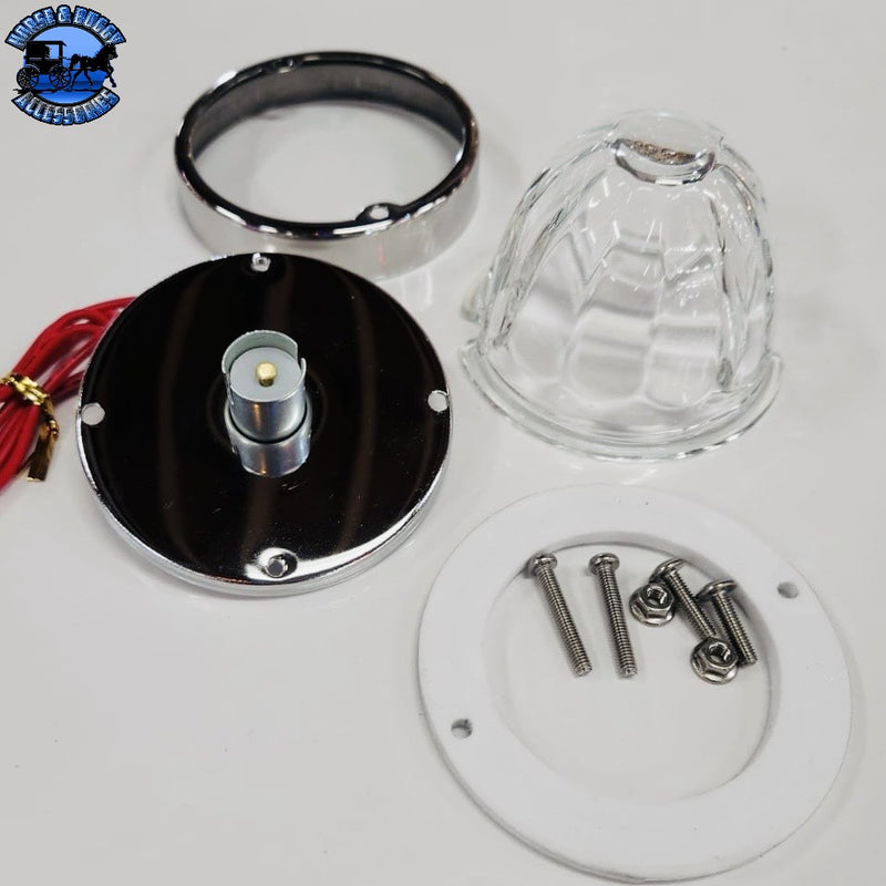 JML-WK1-C Clear Watermelon Glass Lens KIT 1 Wire 1156