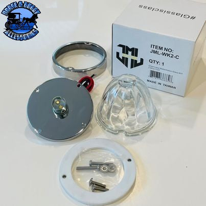 JML-WK2-C Clear Watermelon Glass Lens KIT 2 Wire 1157