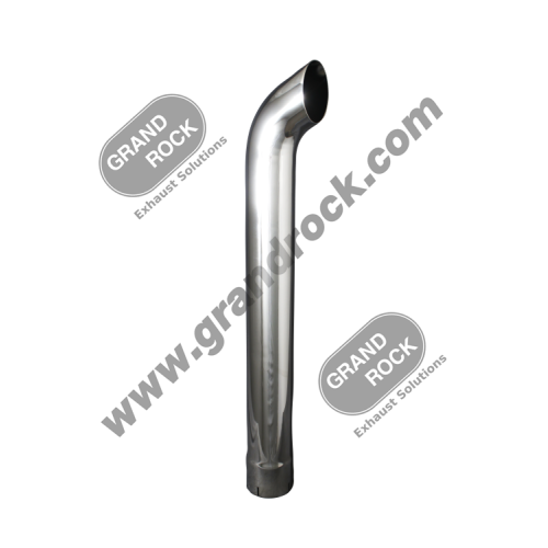 K4-36EXC  STACK CURVED,4"X36,ID INLET CHROME