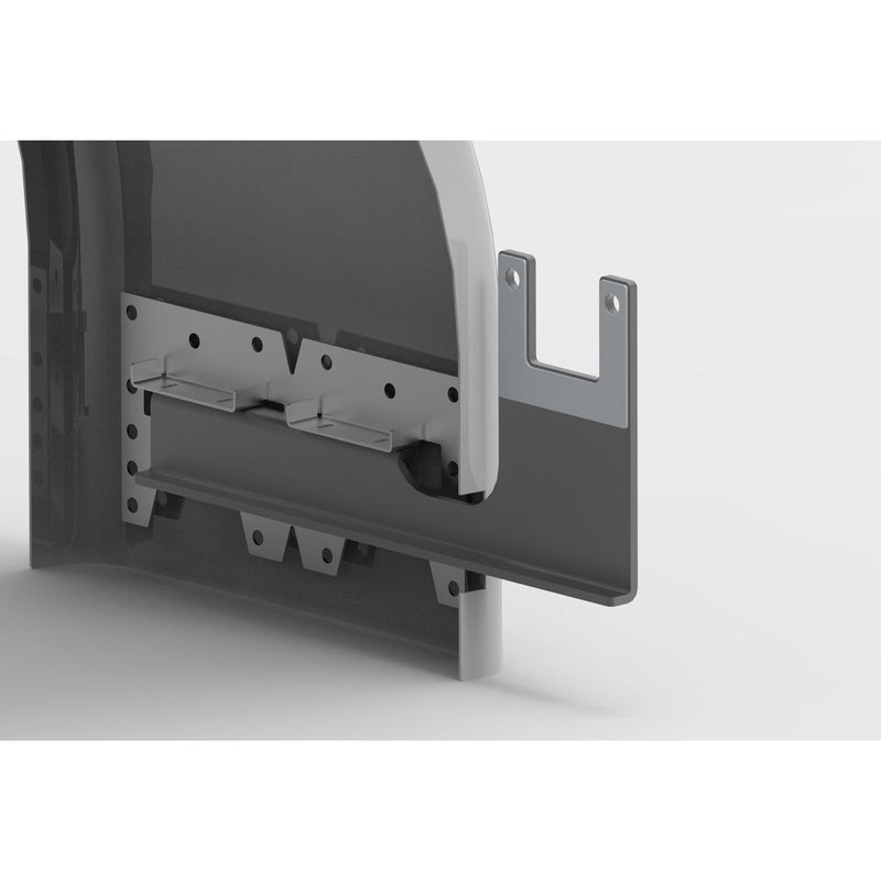 SP-172407  Single Axle Fiberglass Fender W 2" Lip 36" Height (Sold by each)
