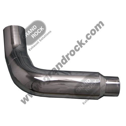 KW7-1271LC  7"2-BEND OD/R5"OD PIPE LEFT CHR