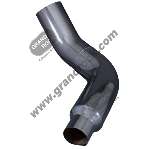 KW7-18616RC  7"2-BEND OD/R5"OD PIPE RIGHT CHR
