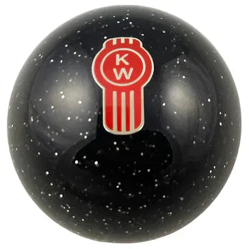 Kenworth Emblem Shift Knobs (1/2"-13 female threads) Twisted Shifterz (Choose Color) SHIFTER Black Glitter Dark Slate Gray