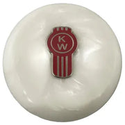 Kenworth Emblem Shift Knobs (1/2"-13 female threads) Twisted Shifterz (Choose Color) SHIFTER White Pearl Light Gray