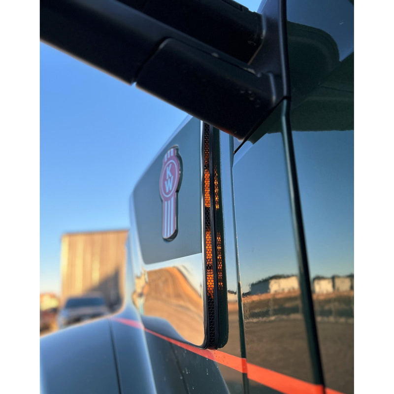 Kenworth W990 Intake Brackets (no lights included) sold separate sp-172513 air cleaner Dark Slate Gray