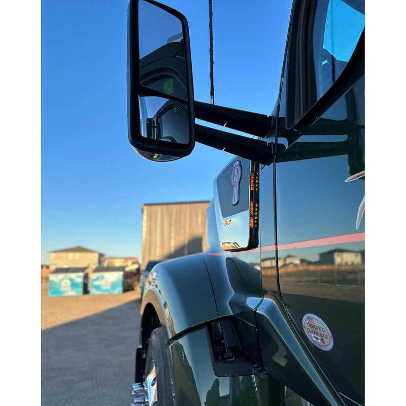 Kenworth W990 Intake Brackets (no lights included) sold separate sp-172513 air cleaner Dark Slate Gray