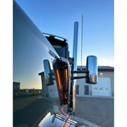 Kenworth W990 Intake Brackets (no lights included) sold separate sp-172513 air cleaner Steel Blue