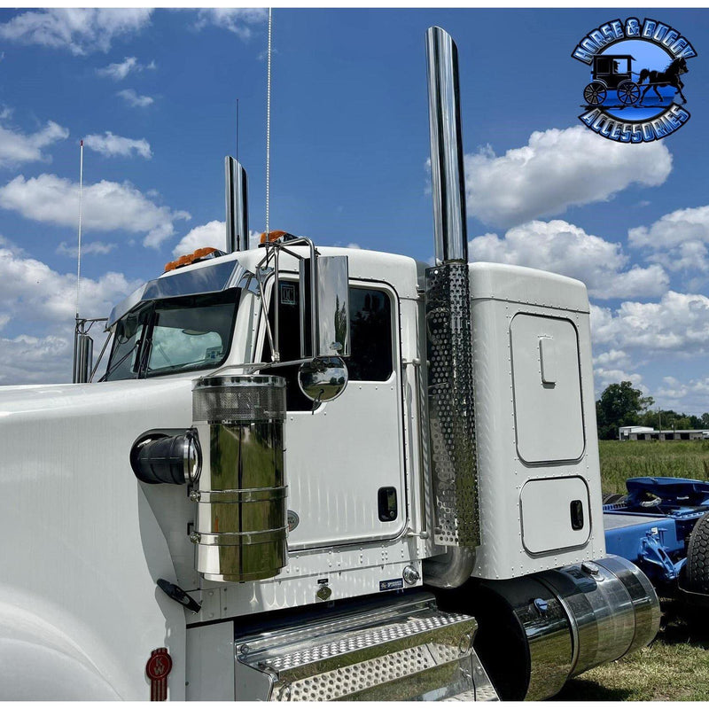 Rollin low Kenworth  7" x 5" Reverse Bowtie Visor Fits-Flat Glass Models #2025 visor Slate Gray