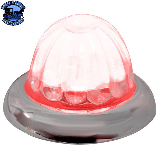#11002CR-23 Legendary 1-1/2 Inch Watermelon Light, Stud Mount - Red LED / Clear Glass Lens (09-1601060374)