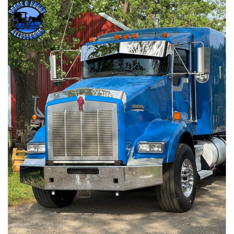 Rollin low Kenworth reverse bowtie 12X8" visor Curve windshield #2011