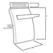 H-Q134 34'' (304SS) QUARTER FENDER KIT; 16 GAUGE (PAIR) QUARTER FENDER Black