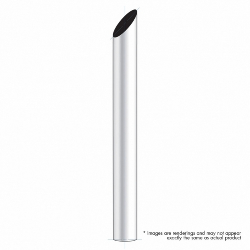UP-M1-6-096 6" Mitred Plain Bottom Exhaust - 96" L