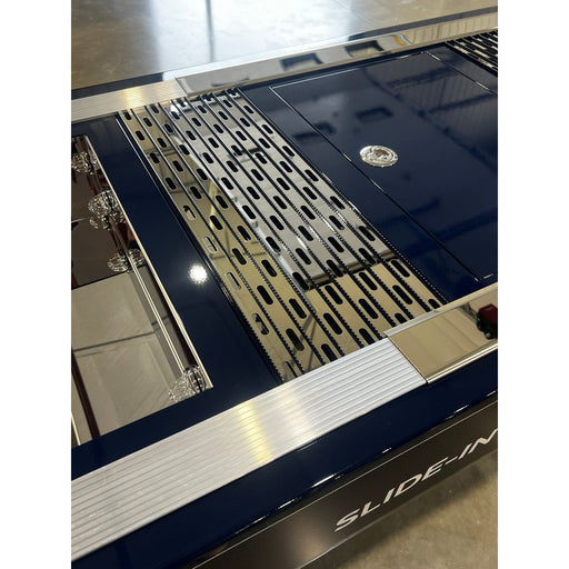 (Iowa Customs (Choose Size) #8 304 Corrosion-Resistant Stainless Steel In-Frame Merritt Dyna-Deck Rail Covers - Sold In Pairs DECK PLATE RAIL IC991170-14 (18-1/2"),IC991171-14 (28"),IC991172-14 (37-1/2"),IC991173-14 (46-3/4"),IC991174-14 (56"),IC991175-14 (65-1/4"),IC991176-14 (74-1/2"),IC991177-14 (84-1/4"),IC991178-14 (92-1/2") Dark Slate Gray