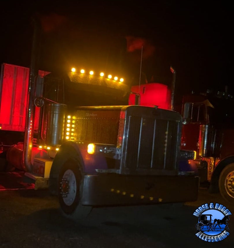 #39823 19 LED Bullet Watermelon Grakon 1000 Cab Light Kit - Amber LED/Amber Lens