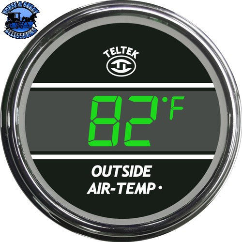 201 OUTSIDE AIR TEMP GAUGE-CHROME (BLUE)